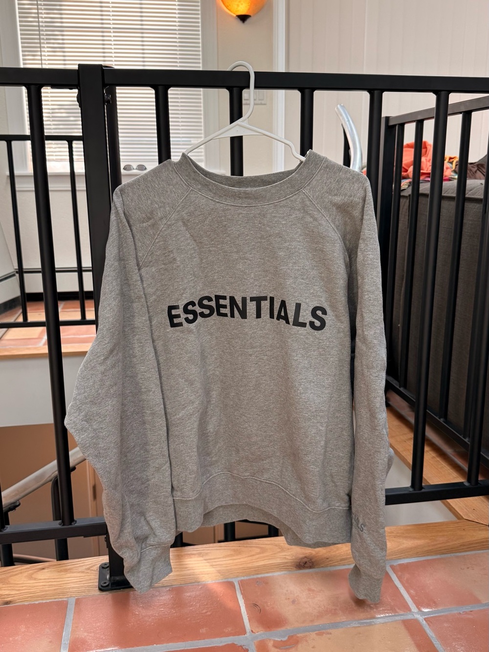 ESSENTIALS Gray Crewneck Sweatshirt